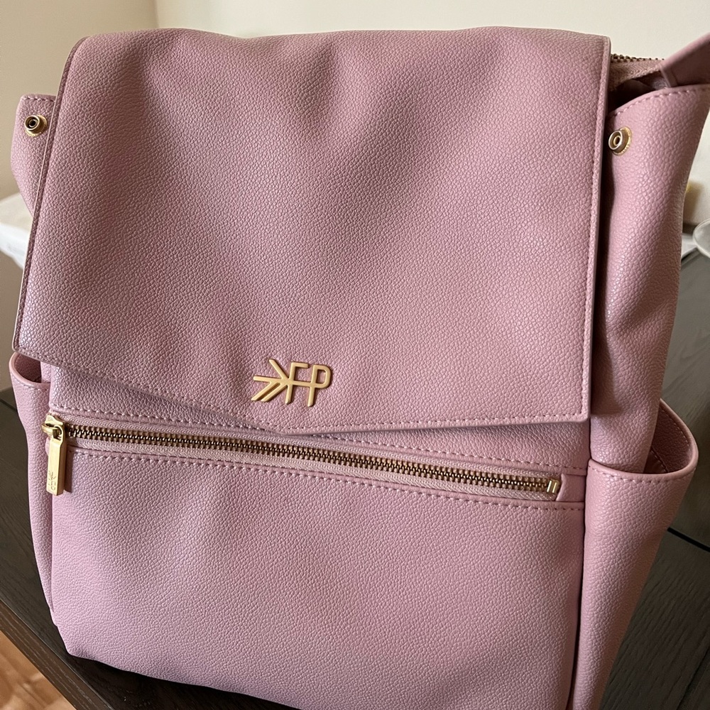 Freshly picked pink diaper bag